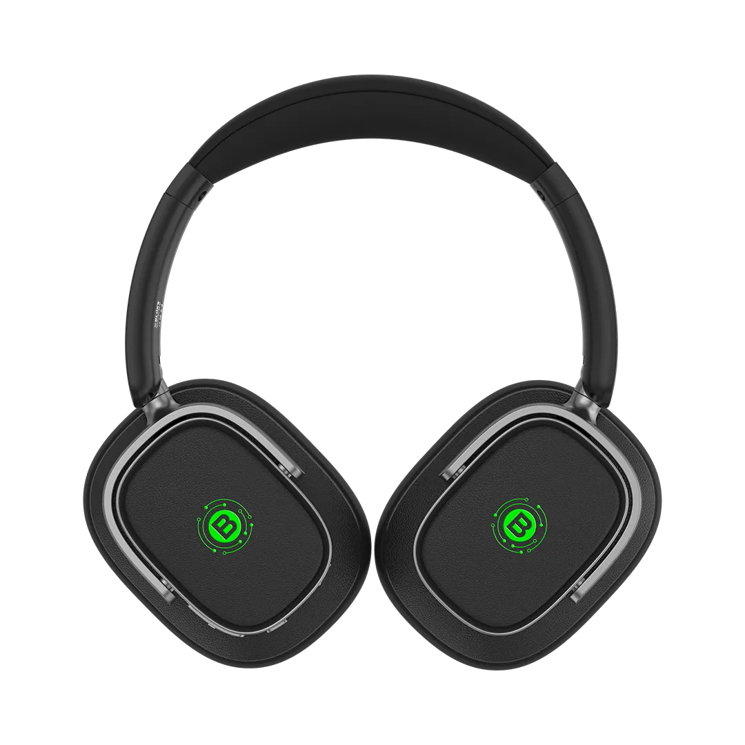 BLUK'S BX-85 AXEN headphones folded