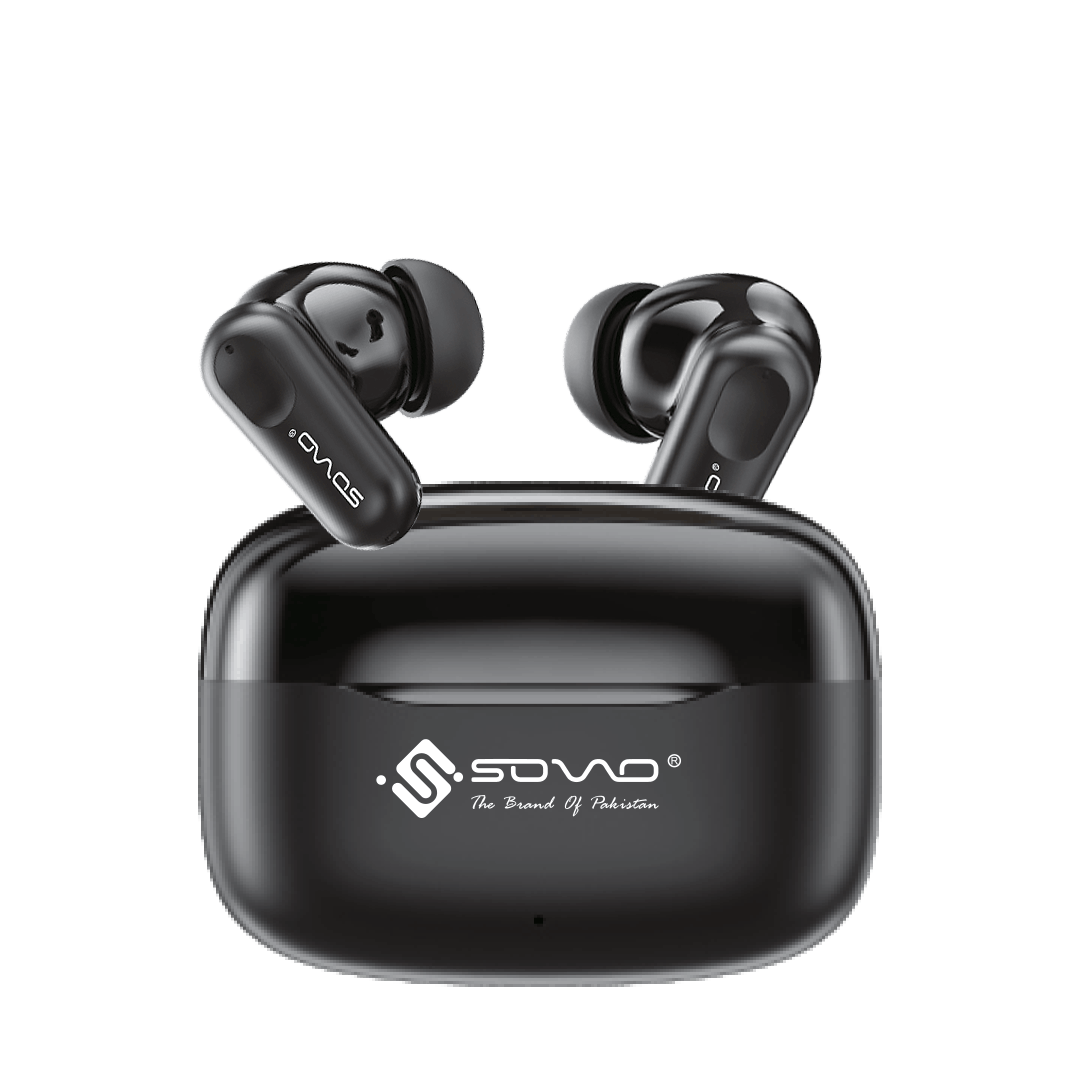 Sovo SBT-955 Jolt earbuds with charging case